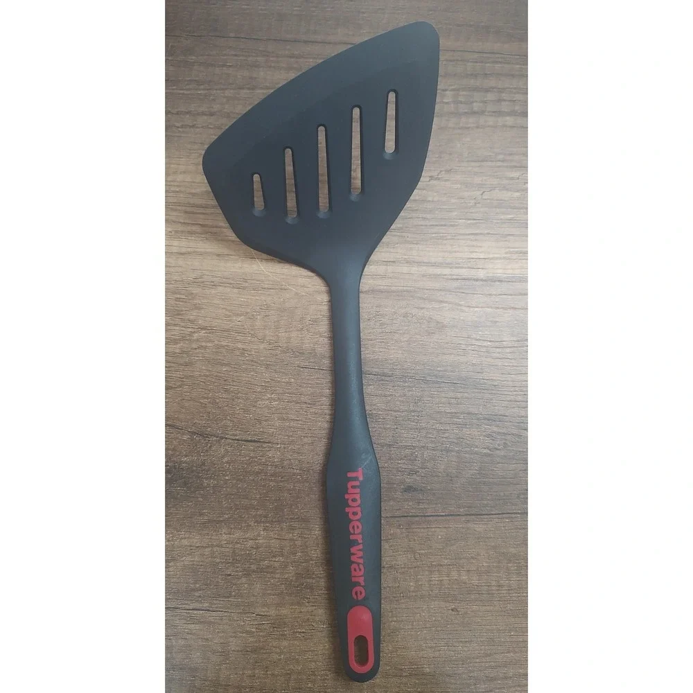 Tupperware Black Nylon Angled Extra Wide Spatula Flipper Turner 6782A-32